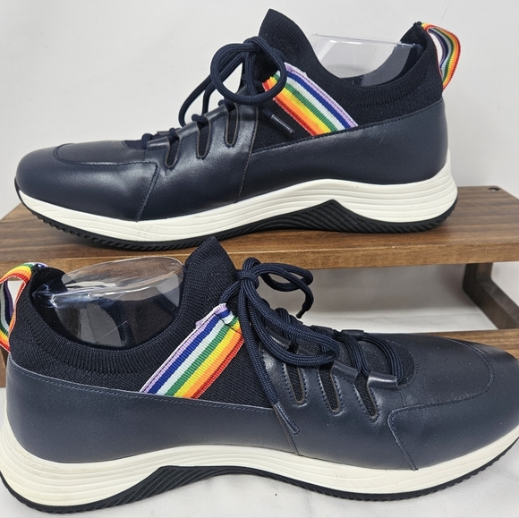 Robert Graham NWOT Boat Chukka Sneaker Men’s Sz 9.5 Robert Graham | Shoes | Nwot Robert Graham Navy Sneakers  main image 2